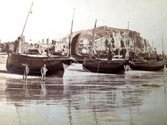 CDV.-Fishing-boats-on-the-beach.-1880.